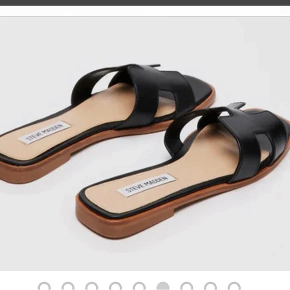 NIB Steve Madden Hayden black sandals size 8 - Picture 2 of 6